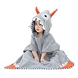 (ケヤカ) Keyaka 子供服 ベビー バスローブ バスタオル ビーチタオル プールタオル パジャマ ルームウェア 全4柄 綿100% フード付き 男女兼用 女の子 男の子 幼児 キッズ サメ柄 宇