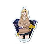 シーエスフロント よふかしのうた まるっとスタンドキーホルダー 03 桔梗セリ 約65×65mm アクリル 真鍮 鉄製