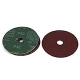 uxcell サンドペーパー　紙やすり 　研削　研磨砥石　研磨ディスク 　径100mm 40グリット 5個