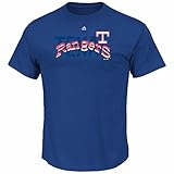 MLBクーパーズタウンメンズの最後のラリーTシャツ( XXL , Texas Rangers )