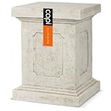 樹脂製軽量花台(植木鉢・プランターベース) CAPI 高さ51cm 防水/UV加工/耐寒性 アイボリー 〔ガーデニング用品/園芸〕 SIS KTEC-cSIS1-ds-1541964