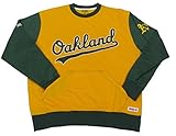 MLB Oakland Athleticsダイヤモンドフリースクルースウェットシャツ XL グリーン