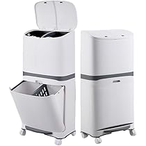 Amazon.co.jp: 和心オンライン ゴミ箱 ゴミ分別 ふた付き 2段