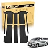 KARLUX トヨタALPHARD アルファード/ヴェルファイア 30系 7人乗り車専用の2-3列目フロアマット＆ラゲッジマット。3Dカーマットは防水・防滑・防汚でTPE素材製。ALPHARD アルファード/ヴェルファイア 30系 7人乗り車に最適化されたカスタム設計。 (2-3列目フロアマット)