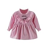 Tonsee ベビー ガールズ ワンピース 可愛い 長袖 プリンセスドレス フォーマル 子供服 結婚式 発表会 (80, パープル)