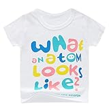 ふく福 可愛いキッズベビーTシャツ 子供服 幼児上着 薄手ソフト 春夏 男女兼用 お出かけ 出産祝い パジャマ鹿 チキン象 漫画の柄 (80cm, 英語)