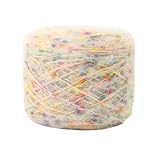 毛糸 カラフル 編み糸 極太 1玉50g/3玉セット コットン 毛糸 並太 織り楽 ハンドメイド バッグ 装飾 ヘアピン 手袋 マフラー (12)