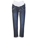 アビックス アルゴヴィア マタニティテーパードパンツ L ネイビー ストレッチデニム 875426