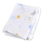 Lulujo Baby Muslin Cotton Swaddling Blanket, Dreamland, 47" x 47" by lulujo Baby [並行輸入品]
