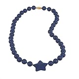 Jelly Strands Stella Baby Teething Necklace Navy by Jelly Strands