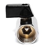 ILS - Brass Ball Valve Thread 1/8 1/4" 3/8" 1/2" BSP Female Connection"