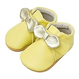 NONO(ノノ) ファーストシューズ ベビーシューズ 1歳/1歳半 男の子/女の子 リボン/Yellow 12.5cm