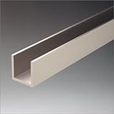 e-kanamono アルミチャンネル 2.0x20(内寸16)x20x4000mm ステンカラー