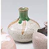 ミニ花瓶 織部垂らし丸型ミニ花瓶 ［ 9 x 8.5cm ］ 【 インテリア 置物 料亭 旅館 業務用 】