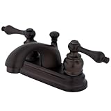 Kingston Brass KB2605AL Two Handle 4 in. Centerset Lavatory Faucet with Retail Pop-up