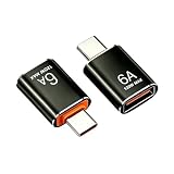 BOMIE USB Type-C 変換アダプタ 2個セット 6A 120W 急速充電 10Gbps 高速データ転送 USB 3.2 Gen2 (メス) to Type-C (オス) 変換アダプタ OTG対応 アルミ製外装 M-acBook Pro/Air Phone 15/16/17 シリーズ Pad G-alaxy スマートフォン ノートパソコン タブレットなどType-C機器対応 ブラック