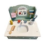 木製WASH STAND 洗面台 おもちゃ おままごと 知育玩具 組み立て式 安心安全 子ども 入園 卒園 誕生日 プレゼント