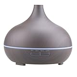 DUSICHIN JSQ-030 アロマディフューザー 空気清浄機 加湿器 超音波式 アロマテラピー ムードランプ 空気清 浄香り　発散　オフィス　部屋 ホテルー 用 (黒)