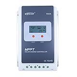Qinaurora 12V / 24V DCを備えたMPPTソーラー充電コントローラトレーサAシリーズ10A / 20A / 30A / 40A、システム電圧の自動識別 (40A)