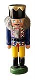 くるみ割り人形　Sサイズ　王様 　青　ドイツの木のおもちゃ Nutcracker