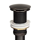 Oil Rubbed Bronze Bathroom Faucet Vessel Sink Pop Up Drain Stopper without Overflow 1 5/8 by GotHobb