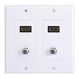 GRALARA2HDMI 2F 同軸ヘッド　オーディオ　壁面プレート　HDMIウォールプレート