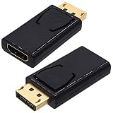 オーディオファン DisplayPort変換アダプター 2個入り ディスプレーポート オス - HDMI メス DP1.1 FULLHD 対応 (1920×1080)