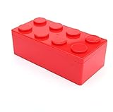 ディーマーク ミニ 収納ボックス レゴブロック用 パズル 積み木 用品収納 筆箱 文房具 レッド