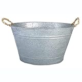 【ノーブランド品】オールドジンク・タブ（たらい）OZ14[エッシャーデザイン]