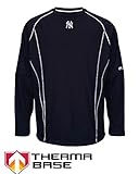 ニューヨーク・ヤンキースMLBメンズTherma Base on - field practice Pulloverフリース – Navy ( XXLサイズ)