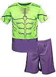 マーベル アベンジャーズ ボーイズ キャラクター アスレチック Tシャツ&メッシュショーツセット, ハルク, 4T