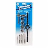 10pc Silverline Metric Tap & Die Set Screw Bolt & Nut Thread Repairer Cutter