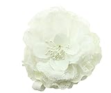 Yuelian(TM) ベビー ヘアバンド お花の髪飾り ヘッドバンド ヘアアクセサリー (ホワイト)