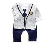Asiso ベビー服 キッズ フォーマル 長袖 男児 子供服カバーオール 入園式 卒園式 初節句3点セット (90, グレー)