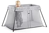 BABYBJ?RN Travel Cot Light and Fitted Sheet (Silver) by Baby Bjorn