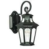 Alico Lighting 9502BK Acclaim Lighting Matte Black Finished Outdoor Sconce with Clear Beveled Glass 