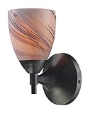 Elk 10150/1DR-CR Celina 1-Light Sconce In Dark Rust with Creme Glass [並行輸入品]