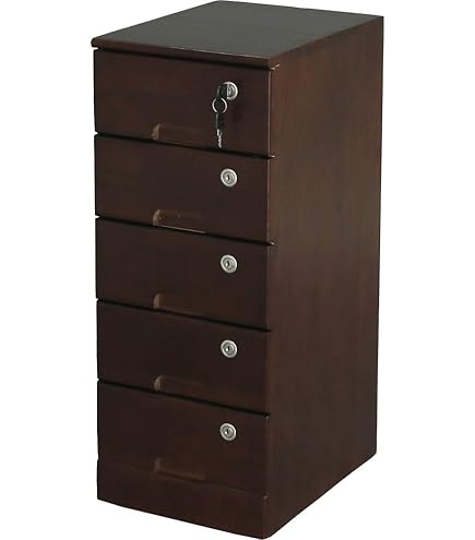 ダークブラウン&木目調　6段チェスト Amazon.co.jp: ビータ(Vita) チェスト ダークブラウン 幅47×奥行