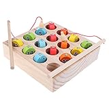 B Baosity 1-15番号　木製　マグネット　釣りゲーム　創造的　認知玩具　子ども　遊ぶおもちゃ