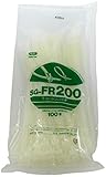 エスジー工業 フックリピートタイ リリースタイプ 屋内用 長さ200mm 乳白色 SG-FR200 (100本入り)