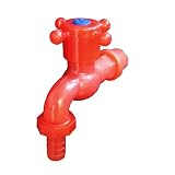 Hi joy 水タップ　バルブディスペンサー蛇口　レッド　プラスチック