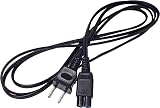 Buhieen.com 電源ケーブル メガネ型 2Pin-2Pin 2m 125V 7A BU-125-7A-2.0