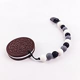 Mamimami Home おしゃぶり シリコーンクッキー　赤ちゃんの噛ふがためおもちゃ　赤ちゃんのペンダント　1個 チョコレート