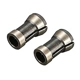 Baoblaze 彫刻機　コレット　２個　チャック　合金　トリミング機　アダプタ　6.35mm　