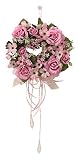 WREATH/壁掛けフラワー リース 造花 光触媒 アートフラワー プチリース ピンク