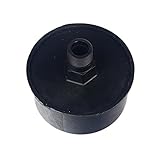 GAOHOU プラスチック15mmオス ネジ空気圧縮機吸入フィルタ サイレンサーマフラー ブラック