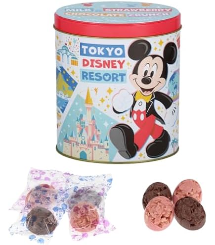 Amazon | disney ドナルド・ダック 缶入りチョコレートクランチ お菓子