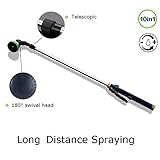 庭用ホース用伸縮式ウォッチングワンド33"から48"までの10°パターンのウォーターノズルスプレー