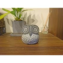 Amazon.co.jp: 幸運を呼ぶフクロウ(グレー色) 福を呼ぶフクロウ