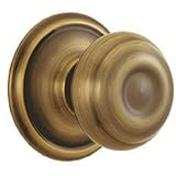 Schlage F10VGEO609 Georgian Passage Knob, Antique Brass [並行輸入品]